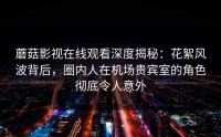 蘑菇影视在线观看深度揭秘：花絮风波背后，圈内人在机场贵宾室的角色彻底令人意外