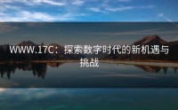 WWW.17C：探索数字时代的新机遇与挑战